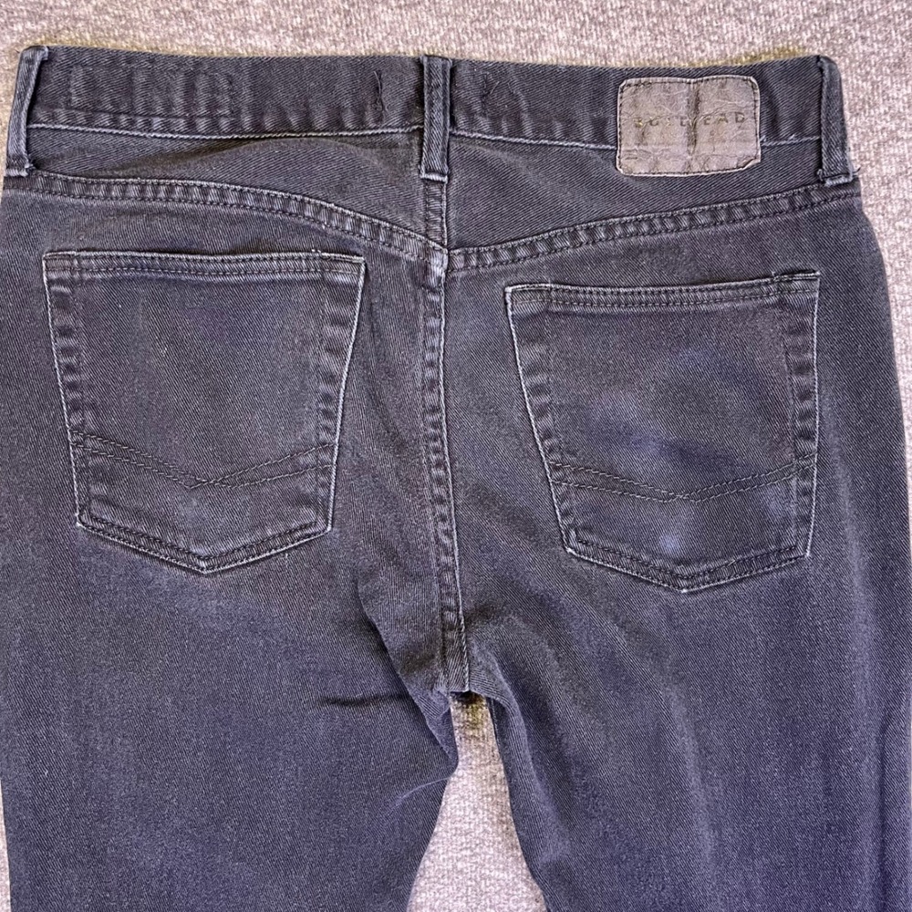 Bullhead Jeans Mens 32x32 Black Skinny Skinniest Grunge Casual Stretch Denim - Picture 10 of 14